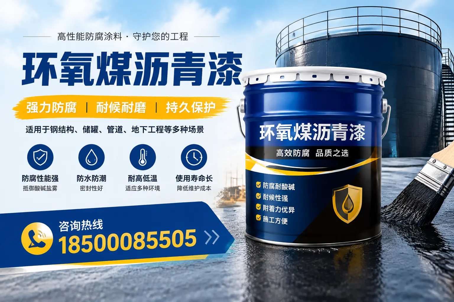 环氧煤沥青漆在工业中的应用，七台河企业的选择